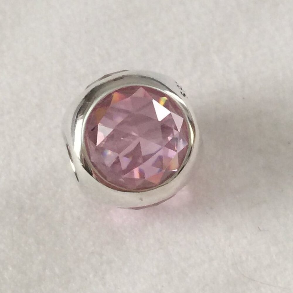 CLEARANCE  NWOT Pandora Pink Radiant Droplet Charm